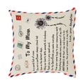 thumbnail image 1 of Toystoory Funda de almohada de piel de melocotón con letras de 45x45cm, diseño personalizado, funda de almohada decorativa, funda de cojín para el Decoración del hogar Dor a mamá Toystoory HA002997-06, 1 of 6
