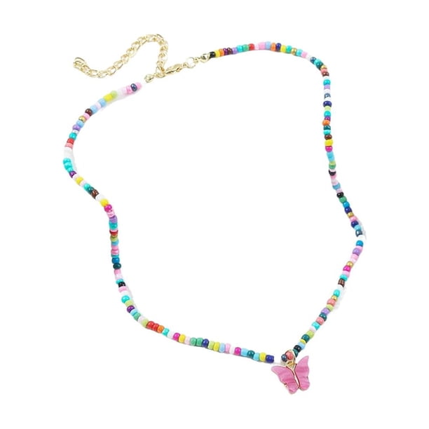 Gargantilla ajustable Sonducket con cuentas colgante de insecto bohemio