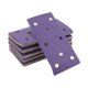 thumbnail image 1 of Hojas de Lija Hook & Loop Unique Bargains 7.09 Pulgadas x 3.74 Pulgadas Morado 50 Pcs P220 Rectangular Flocking 8 Hole Eficiente Molienda y Pulido, 1 of 1