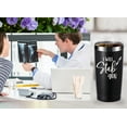 thumbnail image 5 of Nurse Gifts.I Will Stab You 20 OZ Tumbler.Funny Nurse Week,Nurse,Gag Nursing Graduation Gifts for Nurse.Nurse Practitioner Gifts Travel Mug(Black), 5 of 6