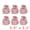 Pink, variant on Unique Bargains 6Pcs Velvet Gift Drawstring Bags Set Red 5.9" x 5.1"