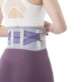 thumbnail image 5 of Back Brace Belt Steel Plate Support | Adjustable Breathable Lumbar Wrap | Relieves Back Pain | Corrects Posture | 4 Reinforced Spring Splints | 90x15cm | Purple or Black | 1 Piece, 5 of 6