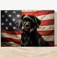 thumbnail image 3 of Lowchen Dog American Flag Canvas Poster Wall Art Dog Pictures for Wall Decor Red White Blue Flag of USA Patriotic Painting Print for Living Room Bedroom Office, 3 of 5