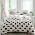 thumbnail image 2 of Wave Point Black Bedding 3 Piece Duvet Cover Set Full Size, Modern Minimalist Geometric on Linen Soft Microfiber Comforter Cover with Zipper Closure & Pillowcases, Wrinkle & FadeResistant Quilt Cover, 2 of 9