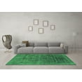 thumbnail image 3 of Ahgly Company Indoor Square Abstract Green Modern Area Rugs, 7' Square, 3 of 4