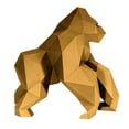 thumbnail image 3 of PAPERCRAFT WORLD DIY 3D Gorilla Model - Gold Limited Edition, 3 of 3