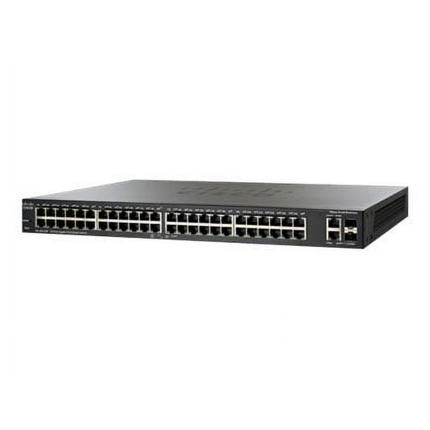 Cisco Small Business Smart SG200-50P - Commutateur - 24 x 10/100/1000 (PoE) + 24 x 10/100/1000 + 2 x Gigabit SFP - Bureau, Rackable - PoE