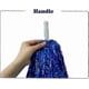 thumbnail image 2 of 12 Pack Pom Poms Cheerleading Metallic Foil Cheer Pom Poms With Plastic Handles For Cheering Squard Team Spirit Sports, 2 of 4