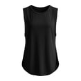 thumbnail image 6 of Yievot Womens Athletic Tank Tops Summer Crew Neck Side Slit Loose Fit Casual Workout Tops, 6 of 7