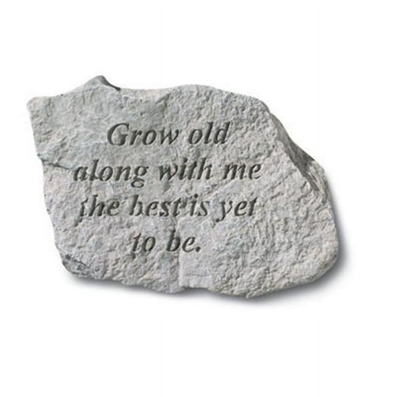 Kay Berry- Inc.  Grow Old Along With Me-The Best Is Yet To Be - Memorial - 5 Inches x 3.25 Inches
