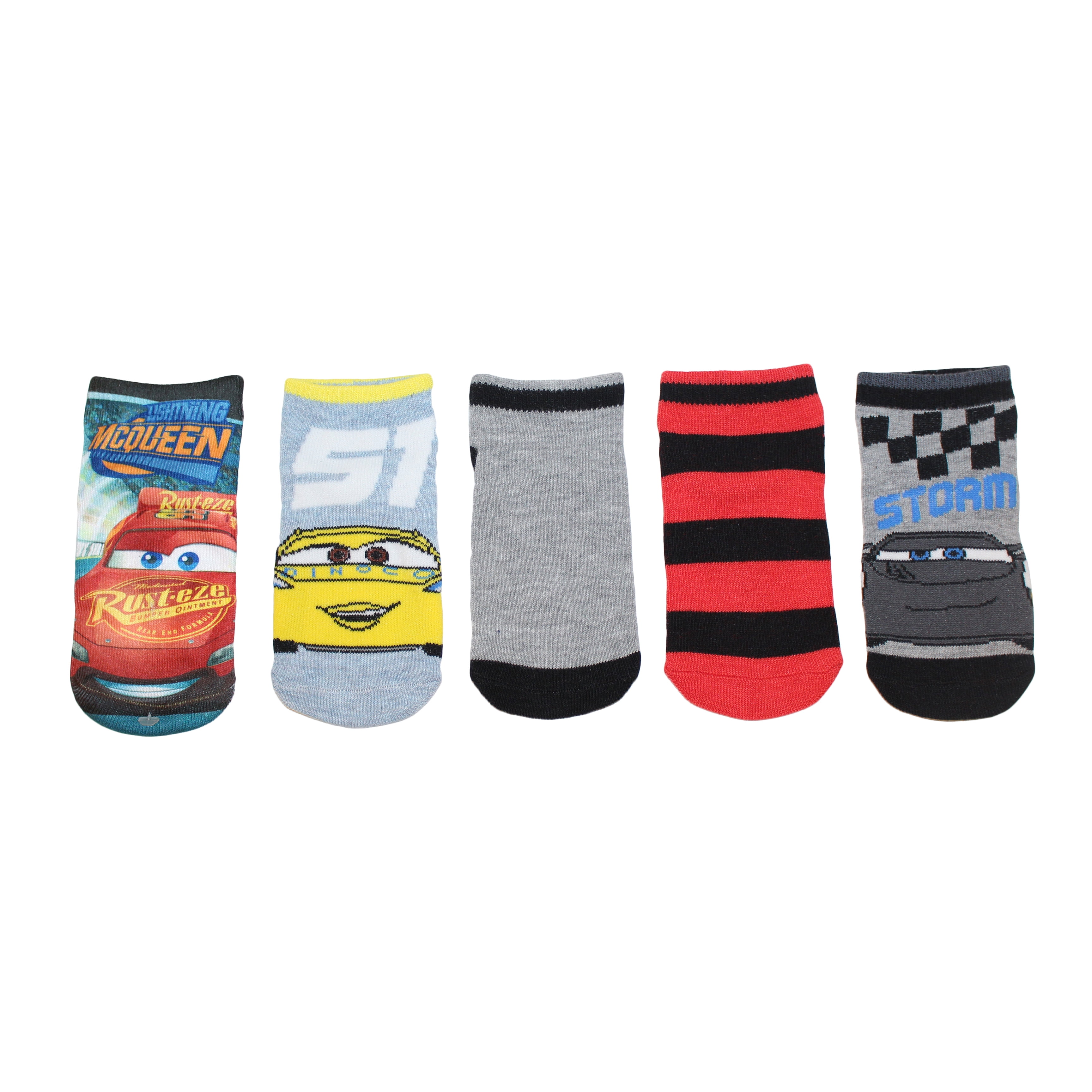 Cars Toddler Boy NoShow Socks, 5pack
