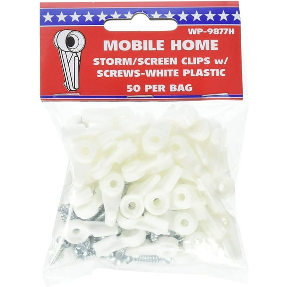 World & Main WP-9877H American Hardware Screen Clip, Nylon
