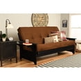 thumbnail image 2 of Pemberly Row Full Frame with Suede Fabric Mattress in Brown and Black, 2 of 3