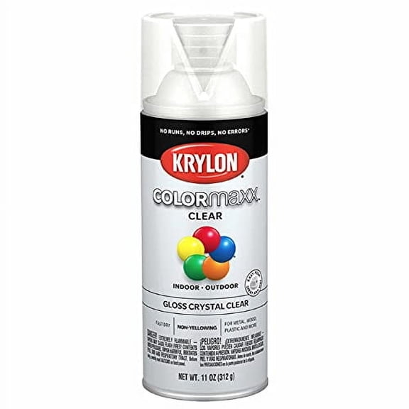 Krylon Krylon ColorMaxx Spray Paint 11 Oz., Crystal Clear
