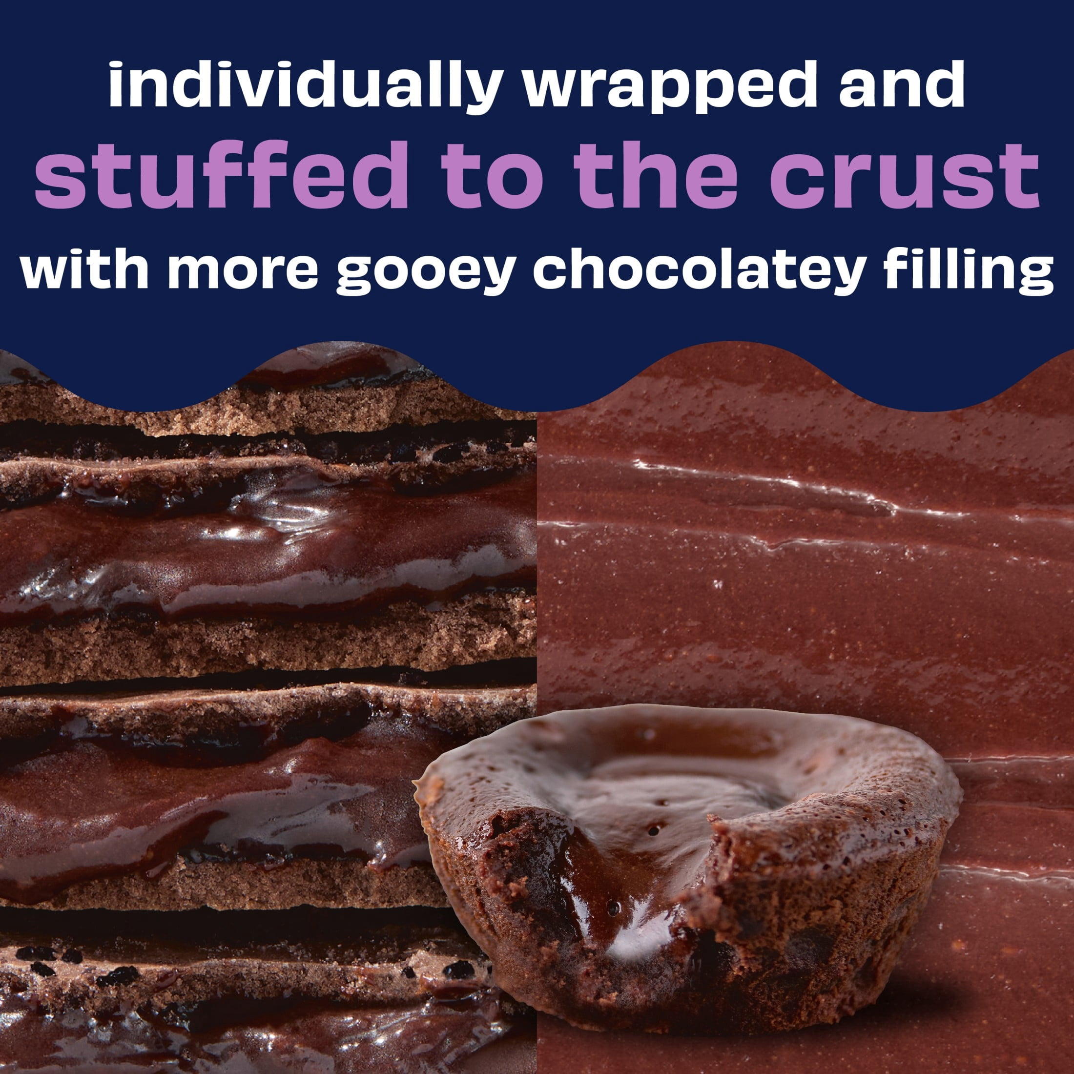 Pop-Tarts Super Stuffed Molten Lava Cake Toaster Pastries, 50% More Filling, Shelf-Stable, 10.9 oz (5 Count)