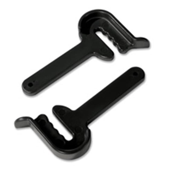 Hardware Ganging- Multipurpose- F-Huddle Tables- Black