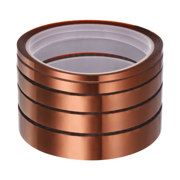 Unique Bargains 5 Rolls Heat Tape High Temperature Heat Resistant Tape 4/25', 1/4', 3/8',1/2', 3/5' Sublimation Thermal Tape