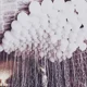 thumbnail image 4 of 30 globos de confeti plateados de 12 pulgadas para decoración de fiestas de bodas y cumpleaños, globos de helio de aire blanco perlado, suministros para baby shower, 4 of 5