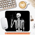 thumbnail image 3 of Square Mouse Pad Skull Human Skeleton, Personalized Premium-Textured Mouse Mat Design , Washable Mousepad Lycra Cloth , Non-Slip Rubber Base Computer Mouse Pads for Wireless Mouse, 3 of 5