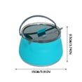 thumbnail image 2 of Dvkptbk Camping Kettle Foldable Camping Kettle Camping Portable Folding Kettle Outdoor Compressible Folding Pot Travel Kettle Camping & Hiking, 2 of 2