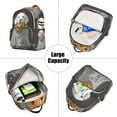 thumbnail image 5 of FORMRS Mini Backpack Purse for Women Quilted Travel Daypack Casual Shoulder Bag, White Halloween Dog, 5 of 7
