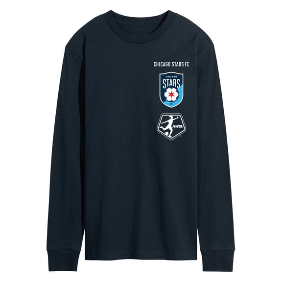 National Women's Soccer League - Chicago Stars Stacked Logos Long Sleeve Graphic T-Shirt