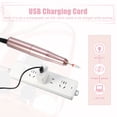 thumbnail image 4 of Unique Bargains Electric Nail Drill Kit, 25000RPM Nail Drill Machine, Portable Nail Drill, Nail File, Rose Gold Tone, 4 of 7
