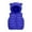 Blue, variant on Toddler Baby Puffer Hooded Vest Cute Bear Ears With Hood Solid Color Long Sleeve Zip Up Waistcoat For Girls And Boys Orange 6-9 Months
