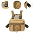 thumbnail image 6 of Milageto Men Chest Rig Bag Outdoor Chest Pack for Fishing Outdoor Activities Khaki, 6 of 8