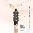 thumbnail image 4 of Conair Tayshia 2-in-1 Double Ceramic Hot Air Brush, 1½-Inch, 1000W for Effortless Styling, 4 of 18