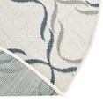 thumbnail image 7 of Unique Loom Outdoor Trellis Collection Area Rug - Parmaklik (5' 3" x 8' Oval Ivory/Navy Blue), 7 of 7