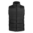 thumbnail image 3 of Aueoeo Men's Outdoor Waistcoats Stand Collar Fleece Sherpa Lined Jackets Vests Casual Padded Vests Quilted Coats, 3 of 5