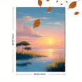 thumbnail image 3 of Qisvanset Serene Sunset Landscape Canvas Wall Art 15.75x11.81 Inches, 3 of 8