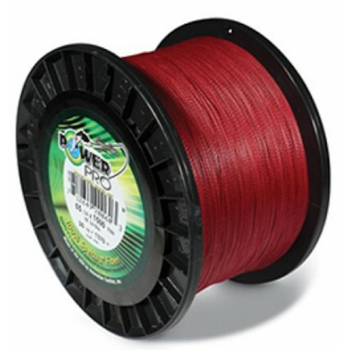 Power Pro Spectra Fiber Braided Fishing Line, Vermilion