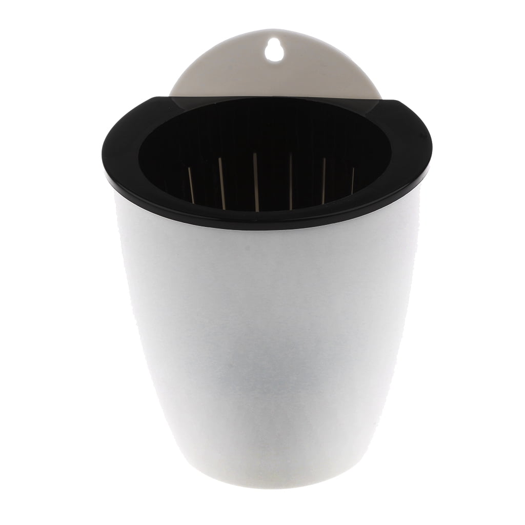 Nishiyuenyi 2 Pcs Plastic Hanging Planter Pot Flower Pots Hanger Plant Holder with Hook