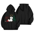 thumbnail image 2 of Merry Christmas Hoodies for Women 2025 Long Sleeve Xmas Snowman Graphic Hooded Sweatshirt with Pockets Pullover Tops, 2 of 4