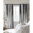 thumbnail image 3 of Black Gray White Blackout Curtains 54 Inches Long, Vintage Rustic Abstract Ombre Aesthetic Thermal Insulated Black Out Curtains, Darkening Window Curtain for Bedroom Living Room 45"x54" 2 Panels, 3 of 8