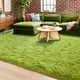 thumbnail image 2 of Fluffy Rug ISEAU Soft Shaggy Area - Alfombra (180 x 270 cm), color verde, 2 of 9