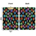 thumbnail image 3 of Colorful Snowflakes 12.5x9in Clipboard, Durable Acrylic with Metal Clip and Wall Hook for Office or Classroom, 3 of 10