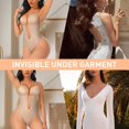 thumbnail image 2 of Shapewear for Women Plus Size Backless Built-in Bra Body Shaper Seamless Faja with Open Crotch,Beige, 2 of 6