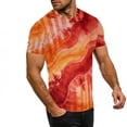 thumbnail image 6 of Otvok Womens Tie Dye Blouses Gradient Print Round Neck Tshirt Summer Casual Short Sleeve Tee Tops(Unisex), 6 of 6
