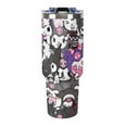 thumbnail image 2 of Kuromi And My Melody 40 Oz Tumbler with Handle And Straw, Vacuum Insulated Stainless Steel Double Wall Water Bottle Travel Coffee Mug, Gifts for Women Boys Girls, 2 of 8