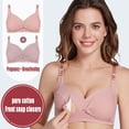 thumbnail image 4 of Nursing Bras For Breastfeeding Wavy Seamless Comfort Maternity Bralette Wireless Pregnancy Sleep Bra With Support, 4 of 5