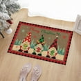 thumbnail image 4 of Seyotauo Christmas Welcome Decorative Doormat Christmas Gnome Door Mat Non Slip Rubber Backing Floor Mat Seasonal Winter Holiday Front Porch Rugs for Outdoor Indoor Entrance, 24 x 16 Inch, 4 of 6