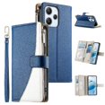 thumbnail image 1 of Funda cartera GANGXUN para Xiaomi Redmi 12 4G/5G , cuero PU con tarjetero, cremallera, correa de mano, soporte y protección 940°, 1 of 6