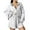 White/women's linen outfit set, variant on Dazajoo Womens 2 Piece Pajamas Set Shorts Casual Long Sleeve Button Down Shirts and Shorts Pjs Sleepwear Set,Black,XXL