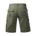 thumbnail image 5 of Dresfit Mens Cargo Shorts Baggy Big and Tall Shorts 2026 Summer Multi Pockets Work Short Pants Elastic Waist Ripstop Outdoor Carpenter Shorts Army Green, 5 of 7