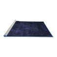 thumbnail image 2 of Ahgly Company Machine Washable Indoor Rectangle Persian Blue Traditional Area Rugs, 2' x 4', 2 of 4