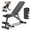 Black, variant on BAOKALER Adjustable Weight Bench, Adjustable Workout Bench with Resistance Bands, Multi-Function Strength Training Bench Press Exercise Equipment for Home Gym