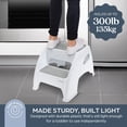 thumbnail image 3 of Taburete Dreambaby Toddler & Me, gris, 10.5 pulgadas de alto, 300 libras, 3 of 6